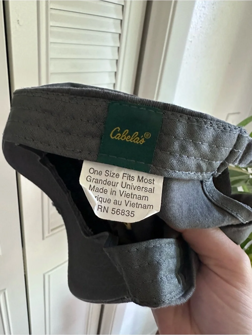 Cabelas Club Adjustable Cap Hat Gray Adult One Size Fits Most
